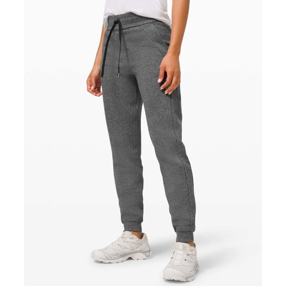 Lululemon Scuba Jogger Heathered Speckled Black Size 8